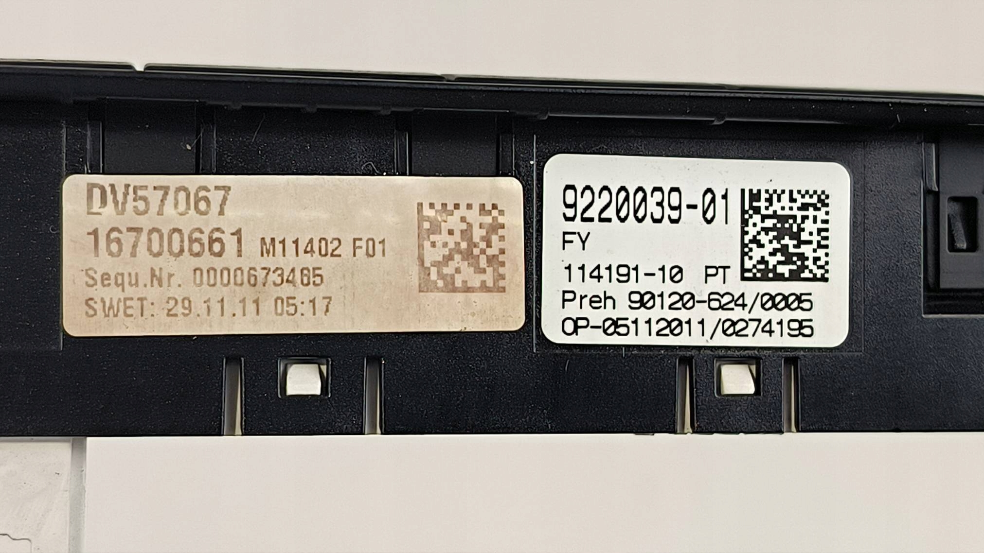 button 9220039 BMW 750I L 7 F01