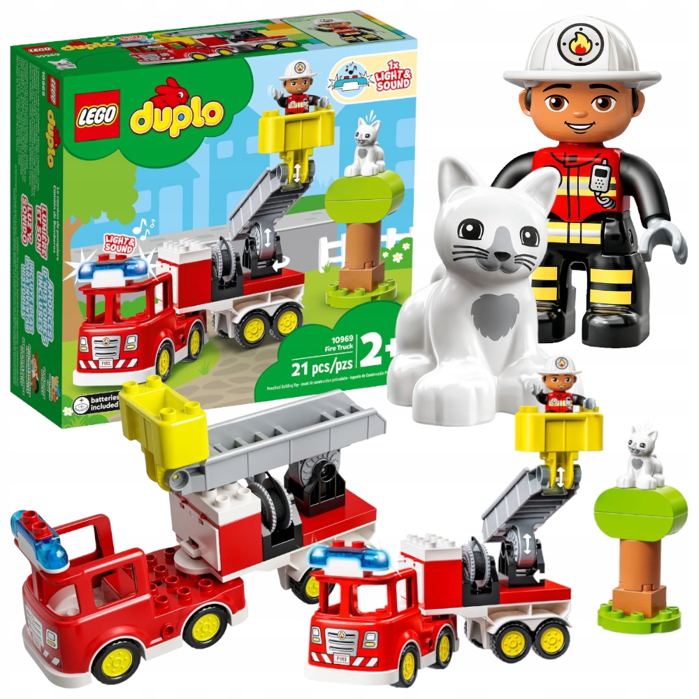LEGO Duplo Wóz strażacki 10969 Płeć chłopcy dziewczynki