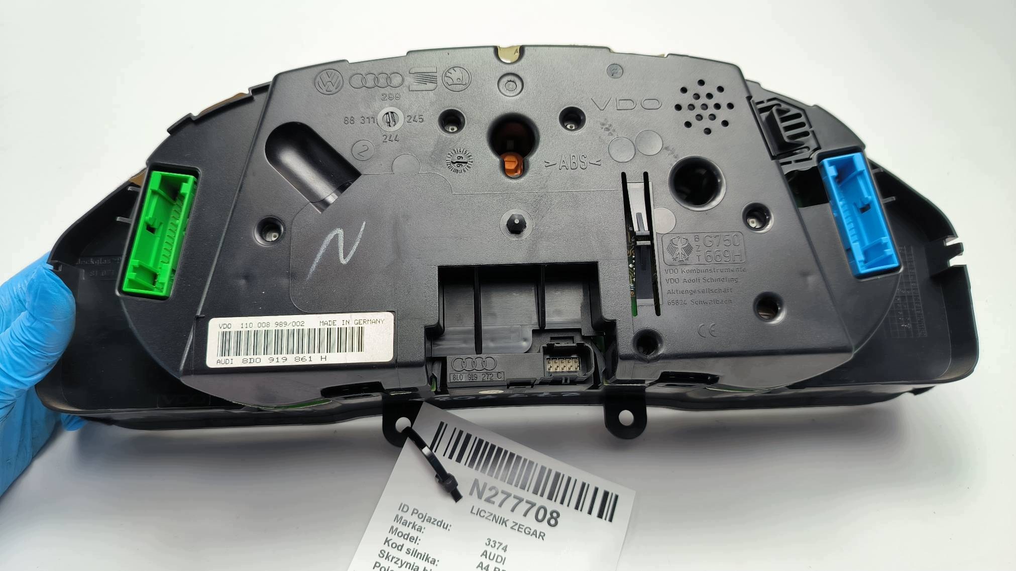 dials clock EU 8D0919861H AUDI A4 B5