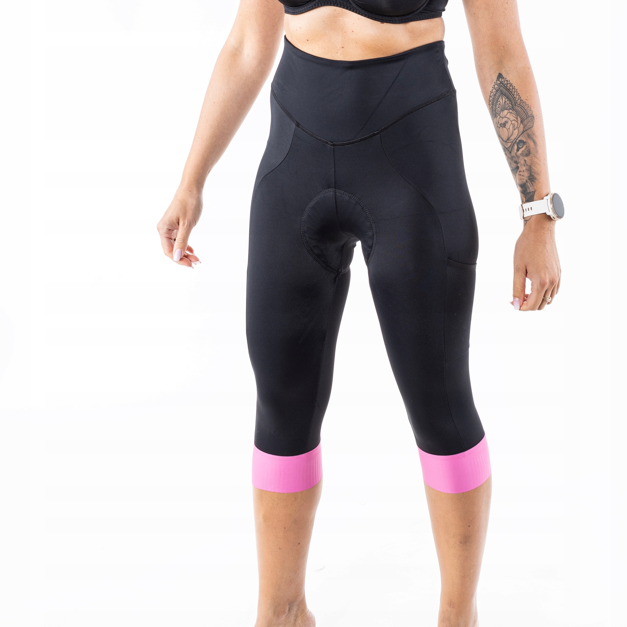 Kaymaq Damskie spodenki rowerowe kolarskie 3/4 S