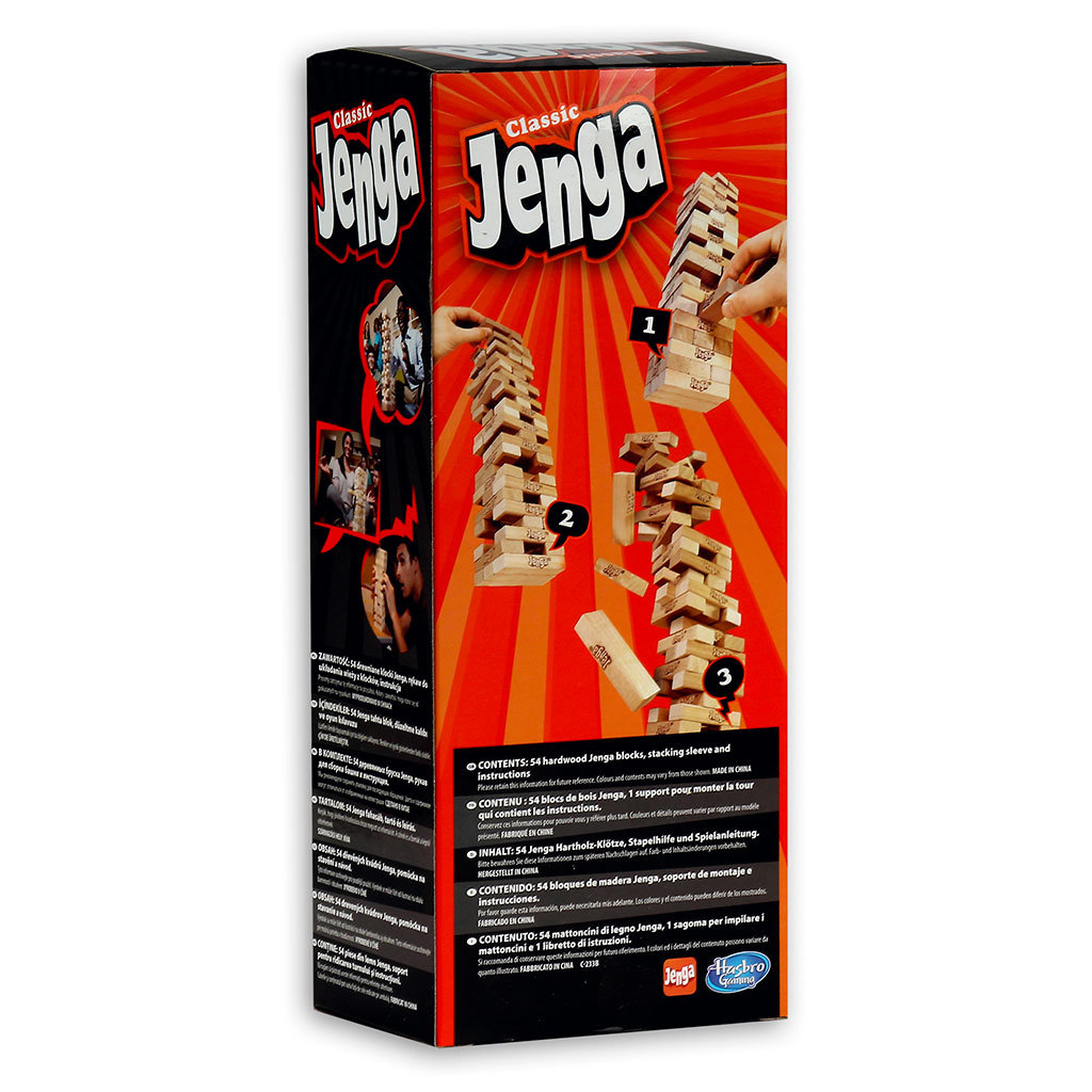 JENGA CLASSIC GRA ZRĘCZNOŚCIOWA HASBRO A2120 Nazwa Jenga