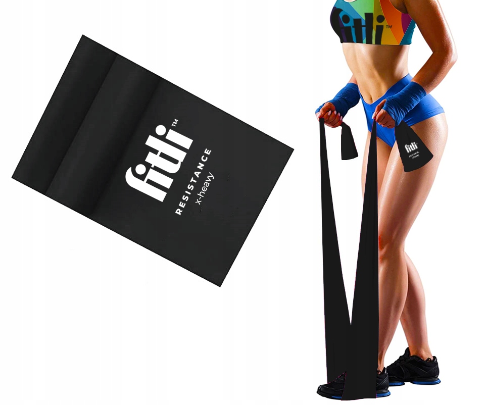 GUMA Taśma Do Ćwiczeń REHABILITACYJNA FLAT BAND 2m Marka Fitli