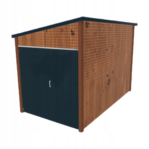 Domeček na nářadí 2x3.5 m spád vlevo Zlatý dub