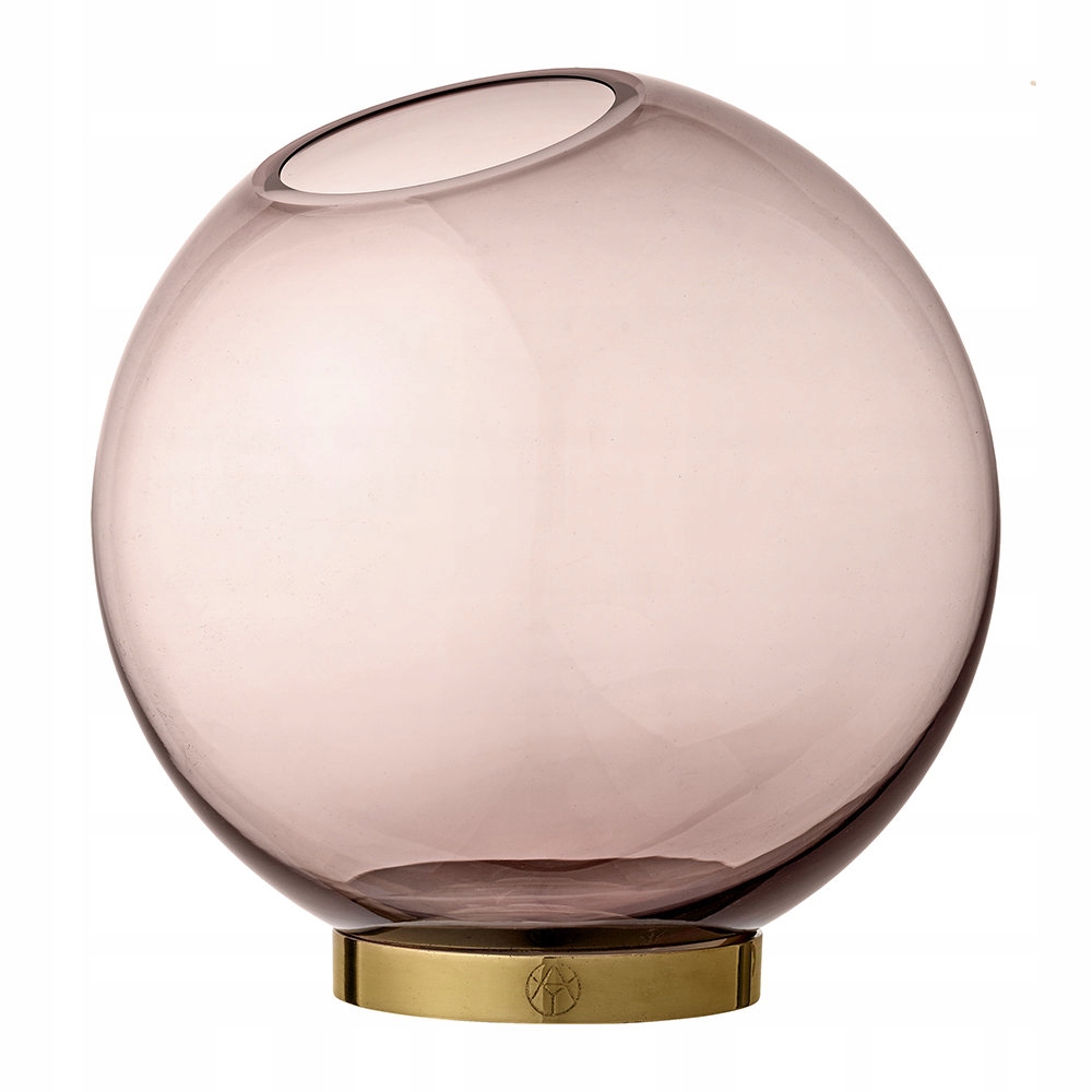Aytm Globe Váza na květiny Růžová 21 cm Zlatá