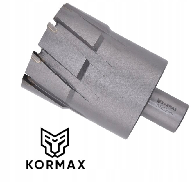 Trepanační fréza s karbidem 57 x 50 mm vrták 57 x 50 Weldon Kormax