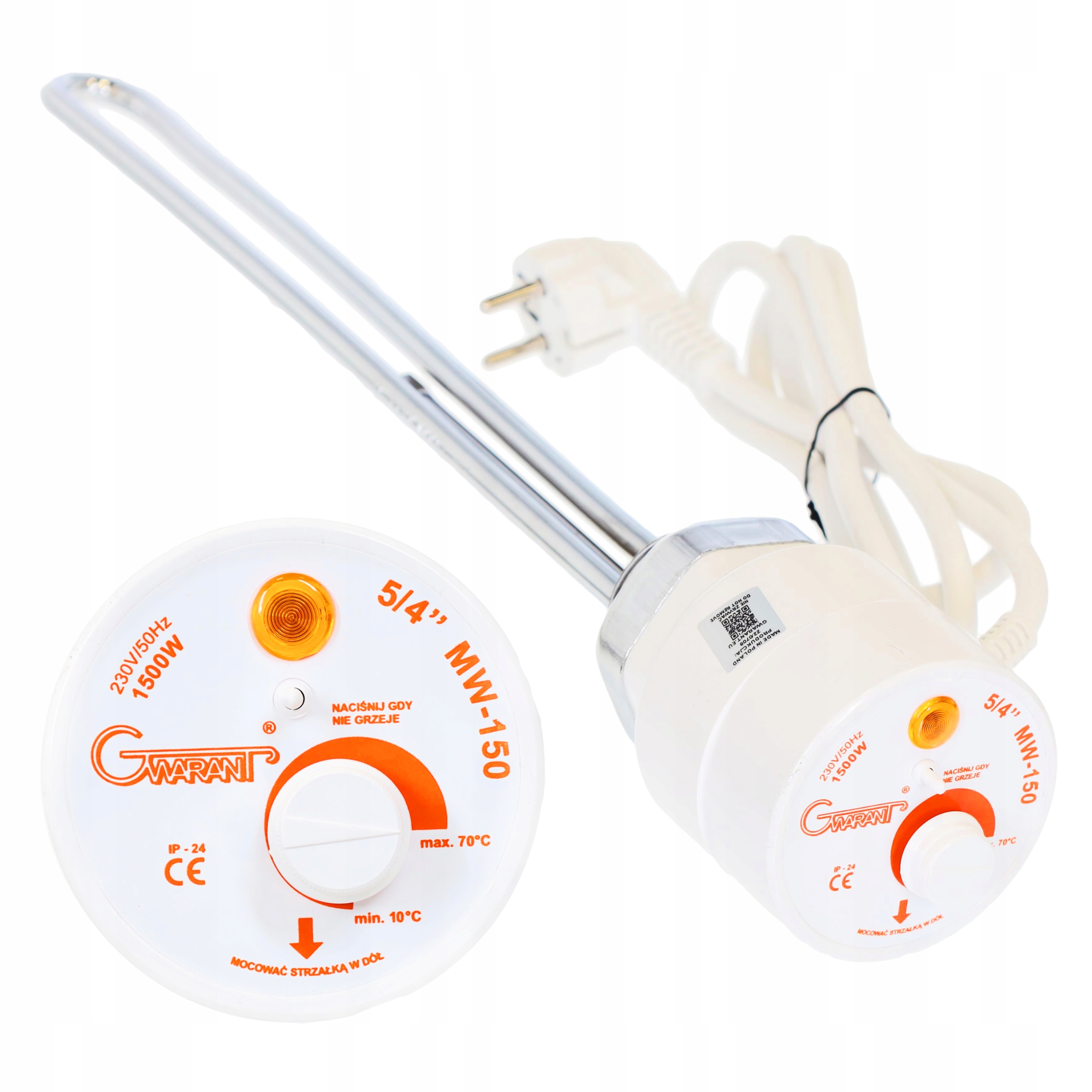 

Grzałka do Bojlera 1500W 1,5 kW 5/4 z Termostatem