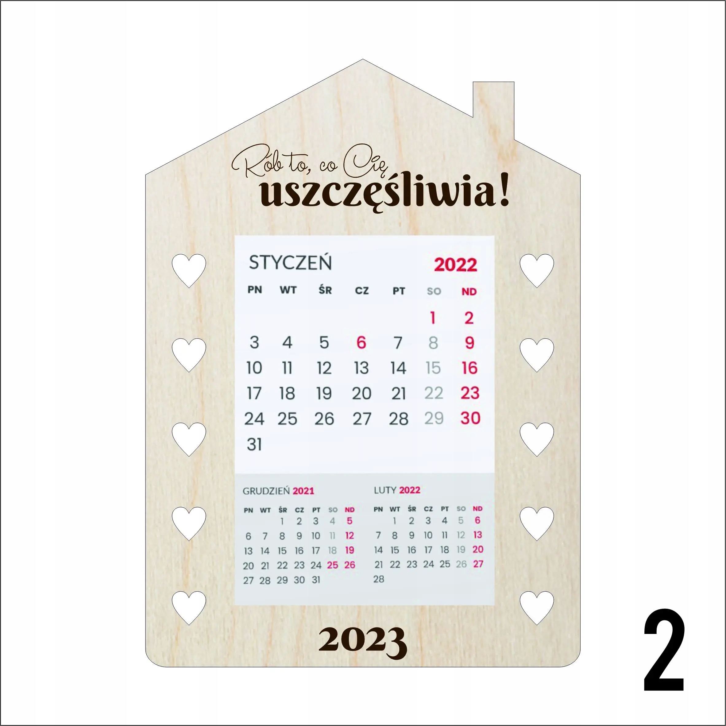 Mini Kalendarzyk (magnes lub stojak)