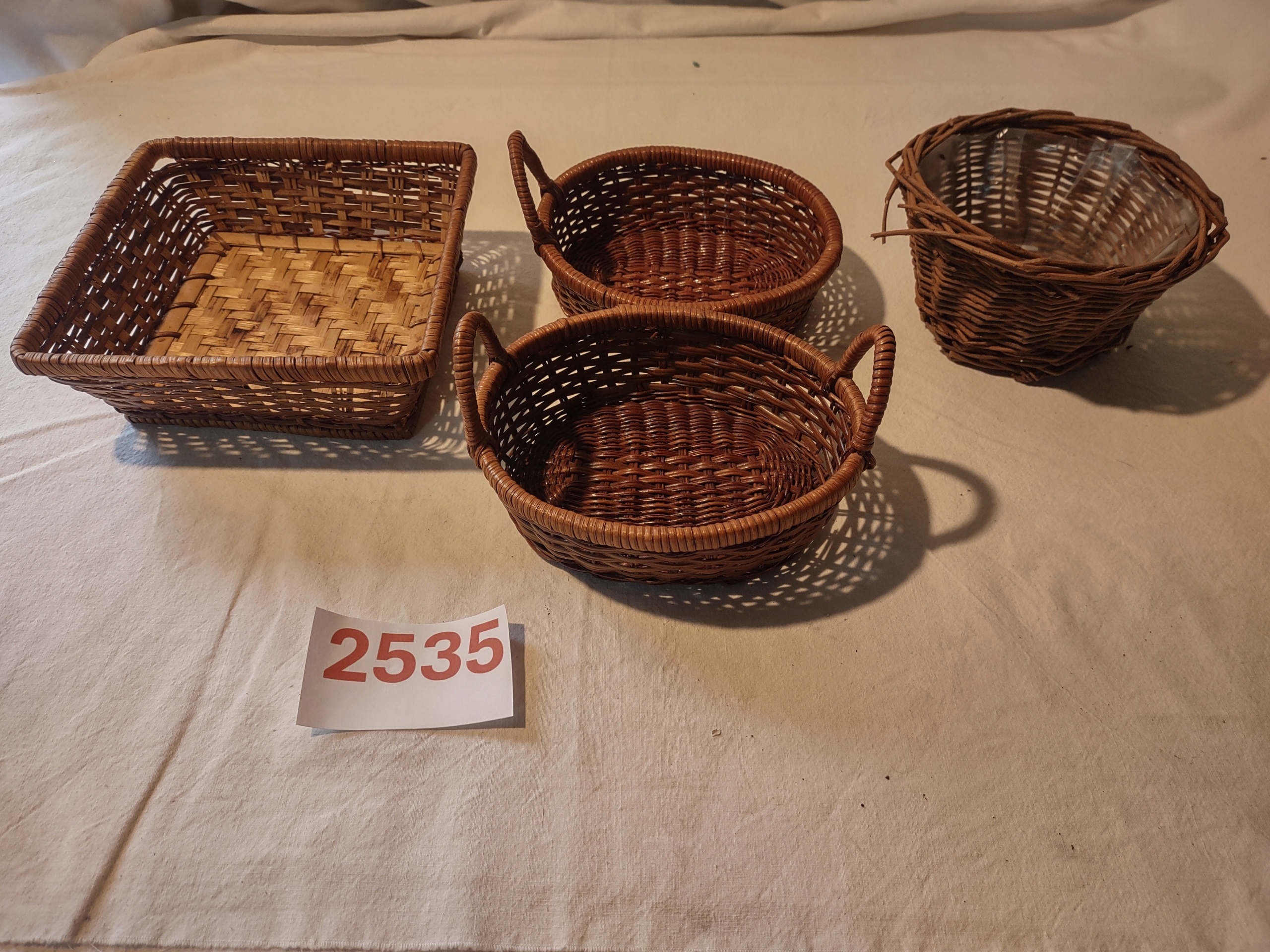 kosz koszyki wiklinowe zestaw (2535)