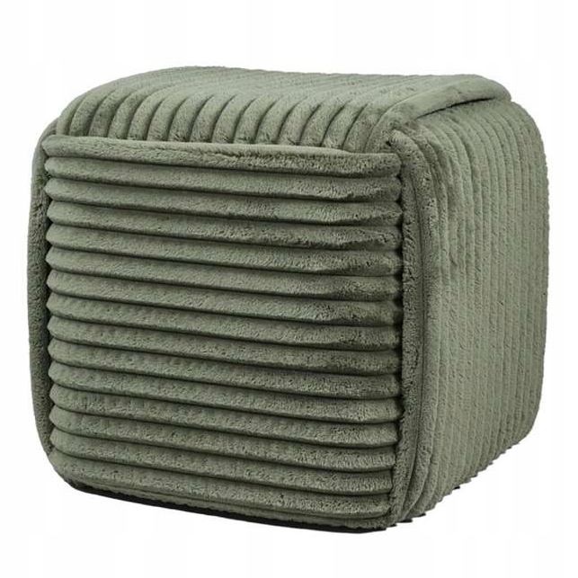 Taburet sedák podnožka velurová zelená 43x38 HTYG1128-SR