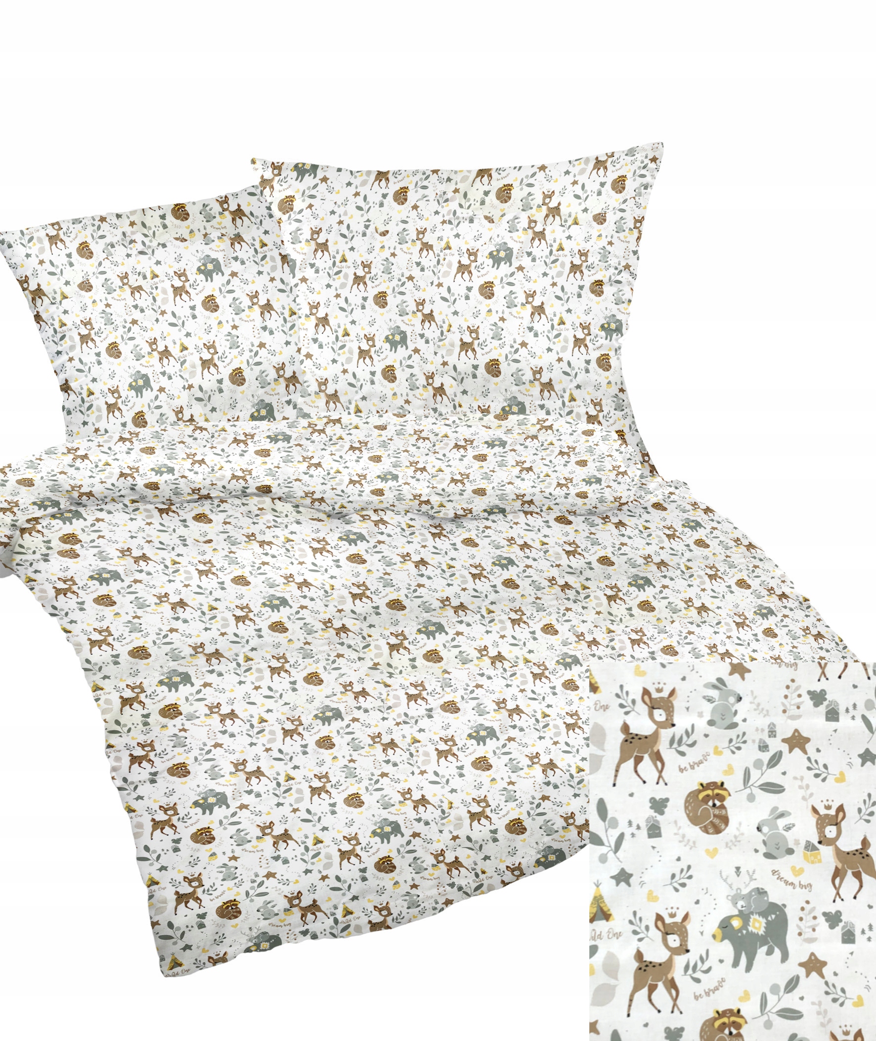 

Pościel bawełniana 160x200 bawełna 2*70x80 314miś