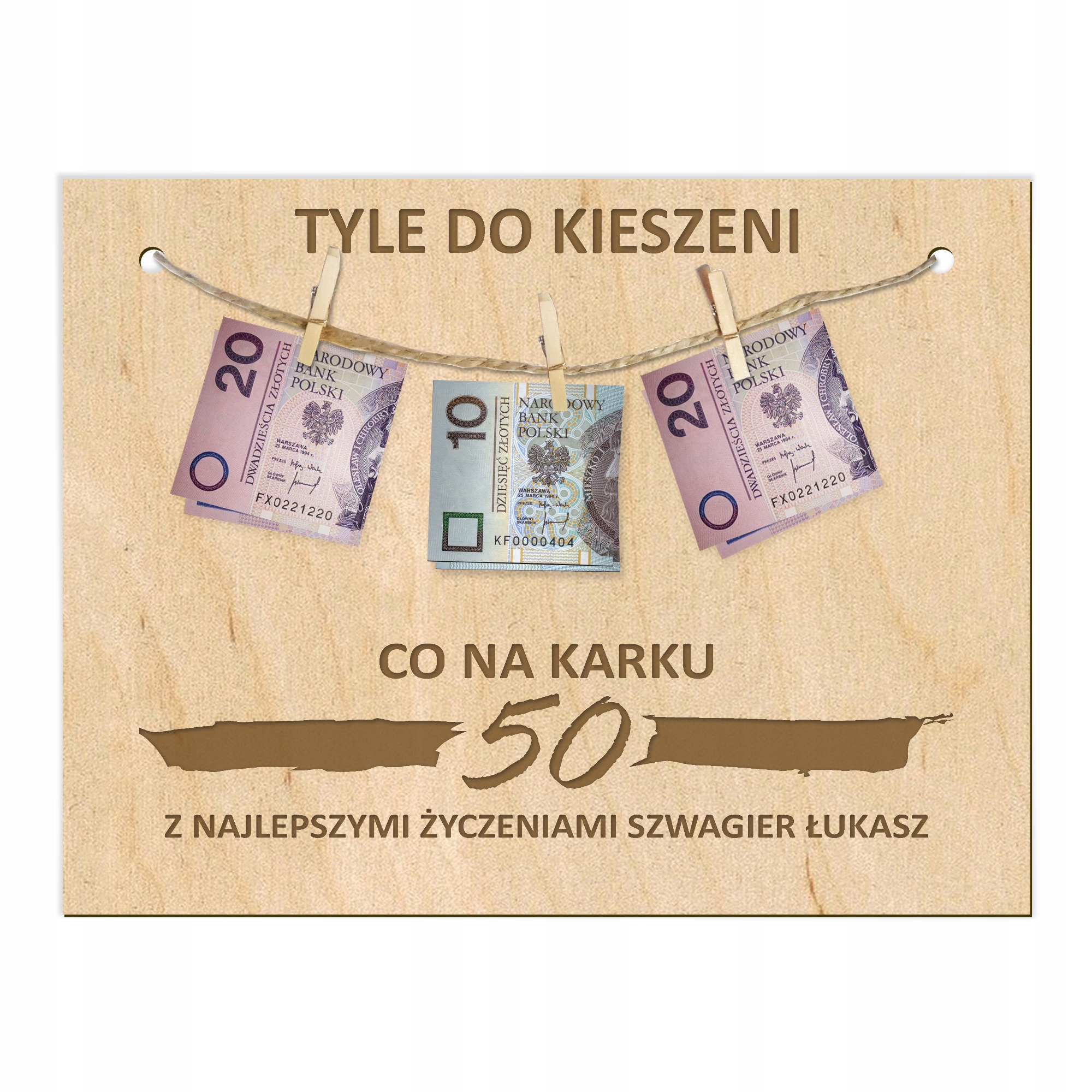 

Tabliczka tablica urodzinowa grawer prezent TUP2