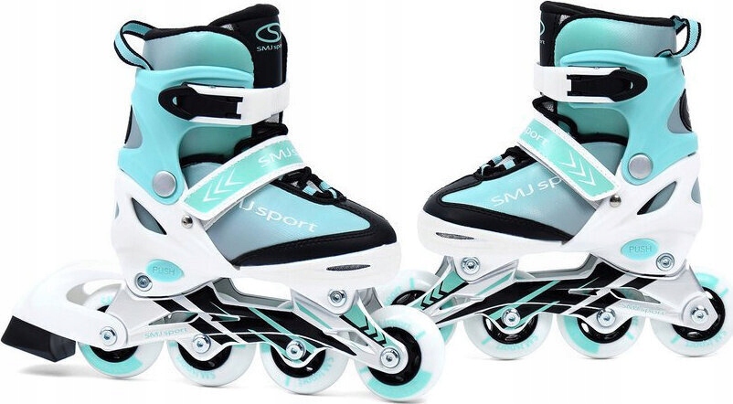 Brusle 2V1 Kolečkové Brusle ABEC-7 Kolečka Kaučuk Smj Girls BS-901MA r 30-33