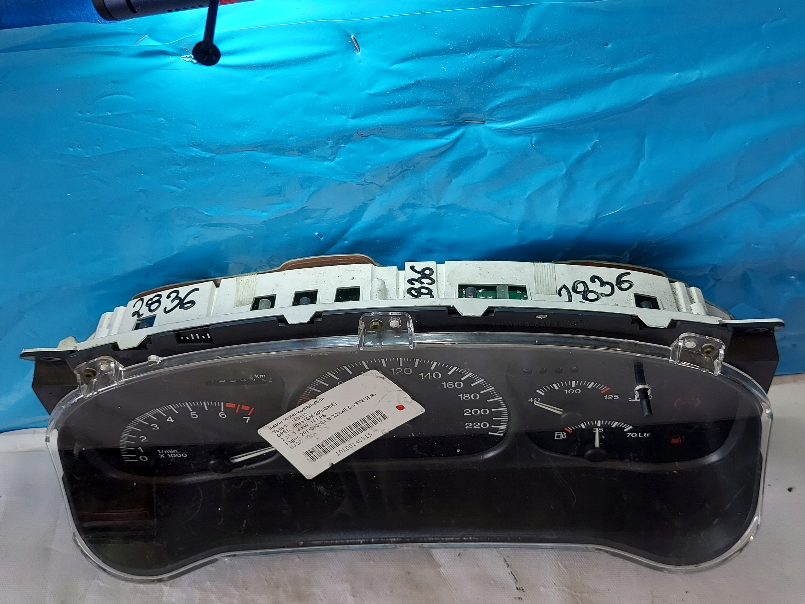 dials clock OPEL SINTRA 2.2 B 16249339