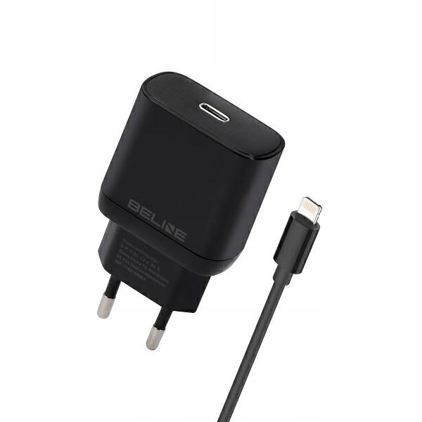 Beline Nabíječka 1x Usb-c 30W kabel lightning černý Pd 3.0 BLNCB30L GaN