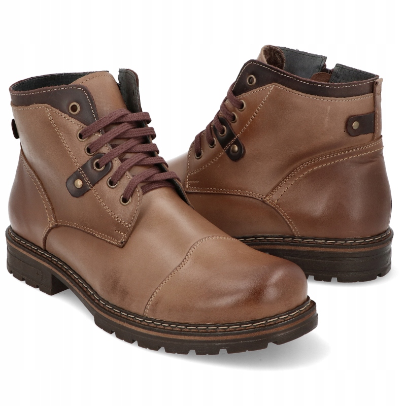 BUTY ZIMOWE PÓŁBUTY MĘSKIE SKÓRA OCIEPLANE GEPARD 210 JBR R 43 Oryginalne opakowanie producenta pudełko