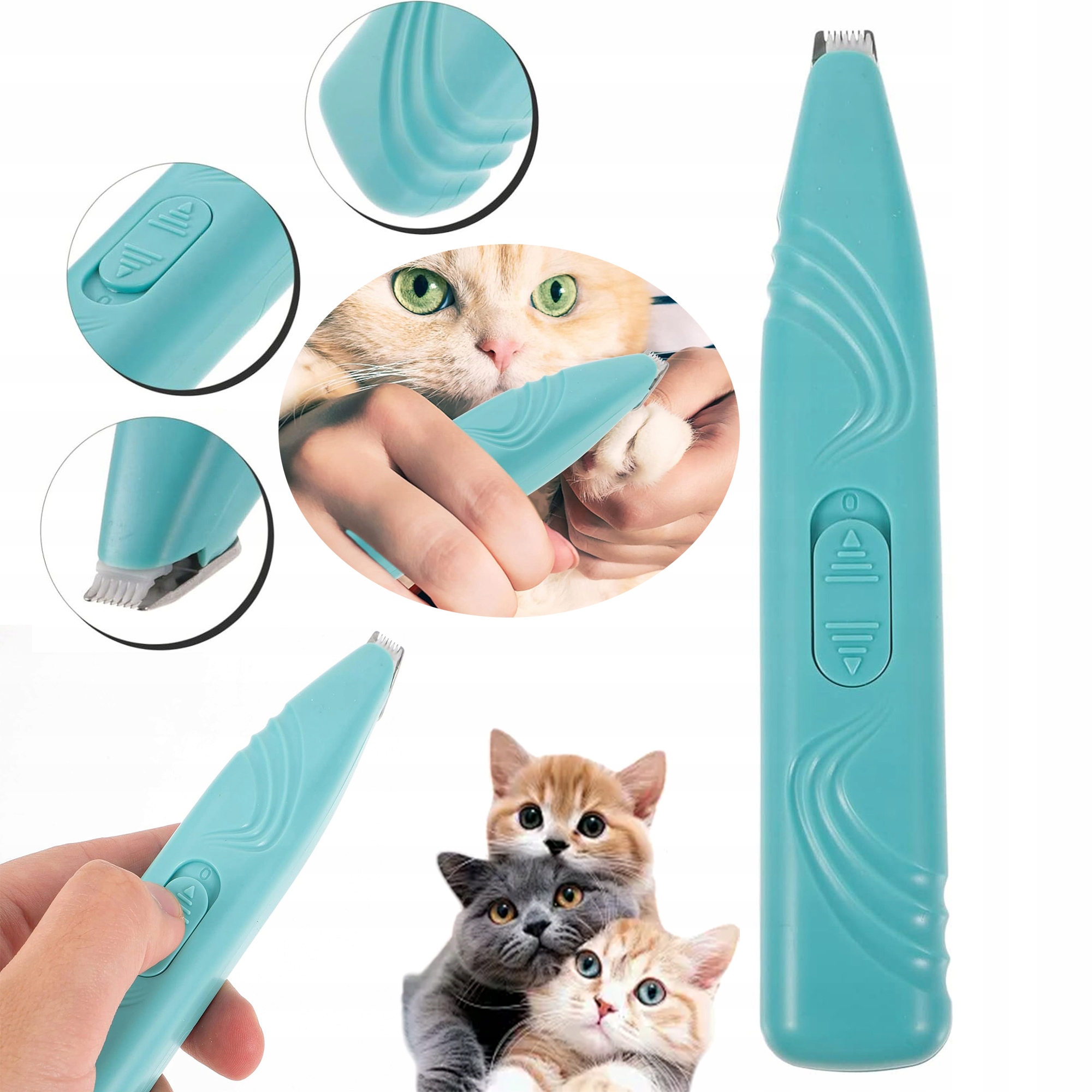 Levně Holicí Strojek Pro Zvířata Elektrický Pro Psa Kočku Drápky Tiché