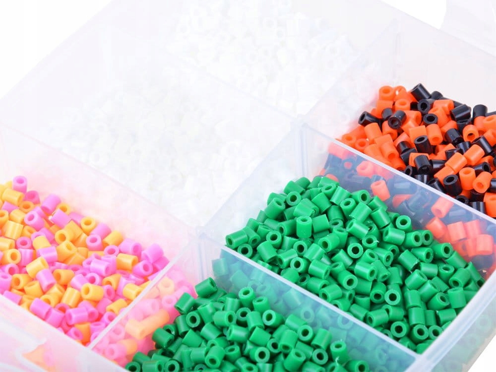 Mega zestaw - Koraliki do prasowania PRASOWANKA Materiał plastik