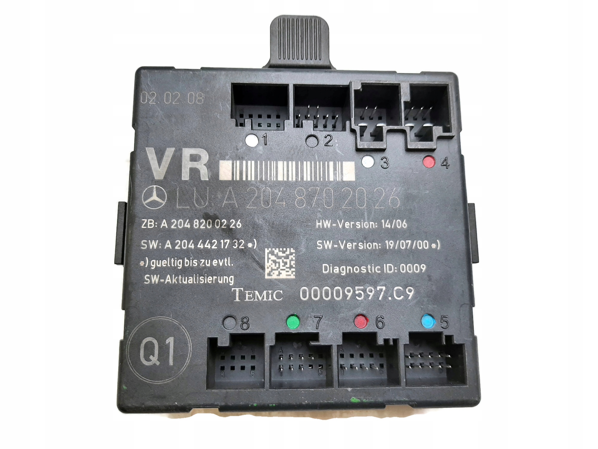 MERCEDES W204 P. P модуль двери A2048702026