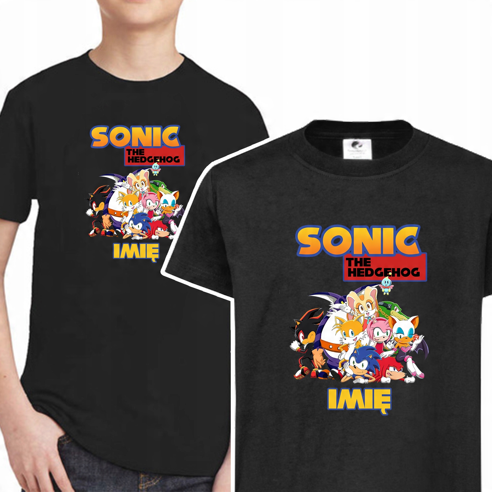 

Koszulka Dziecięca Własne Imię Sonic 122 cm