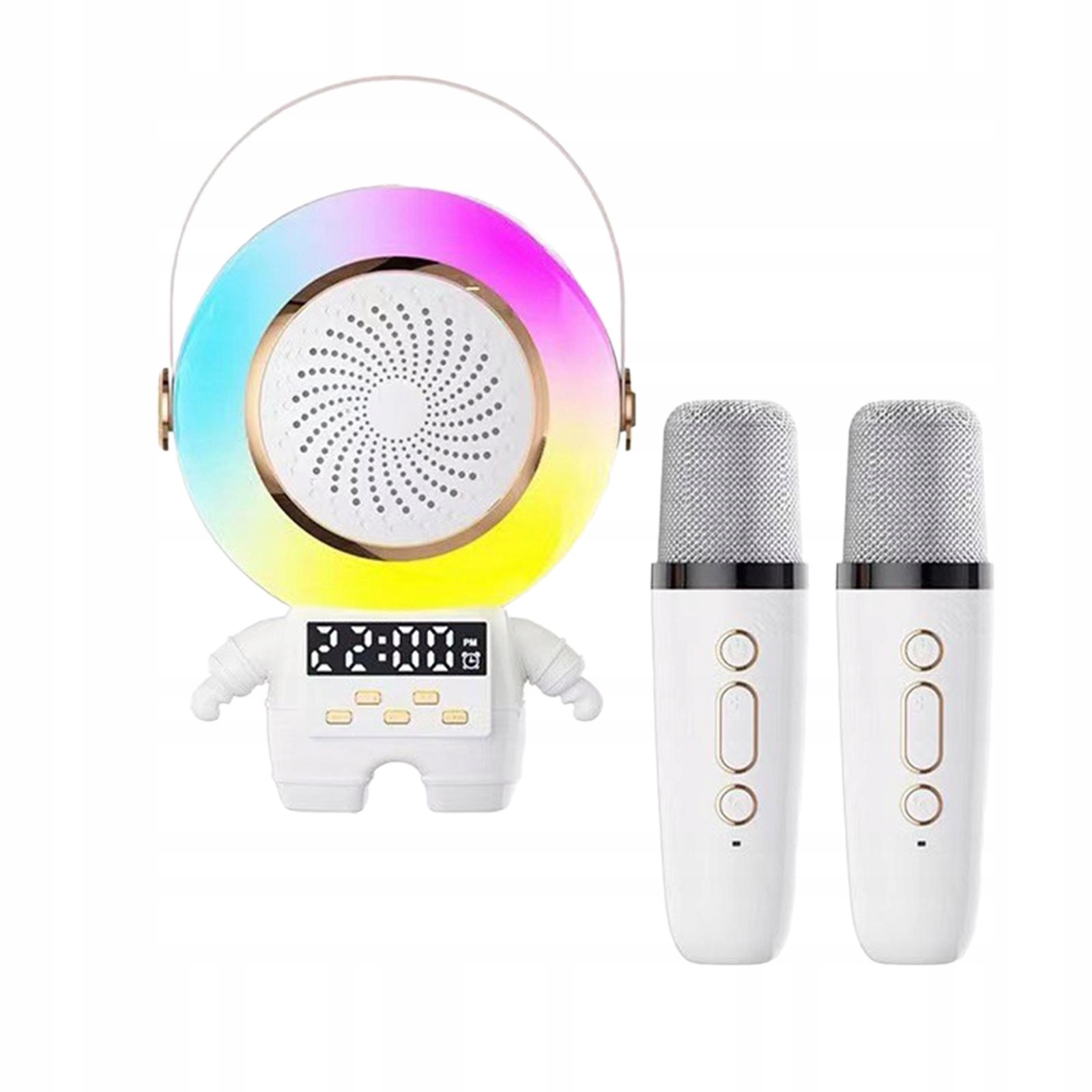Zestaw do karaoke Astronaut z redukcją szumów budzika i 2 mikrofonami Kod producenta 09678024948