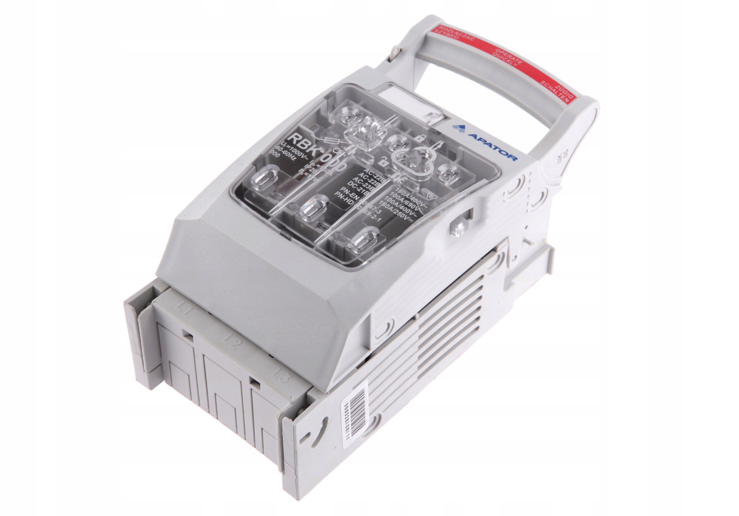 Pojistkový izolační odpojovač Rbk 00 Pro 160A 63-823191-011