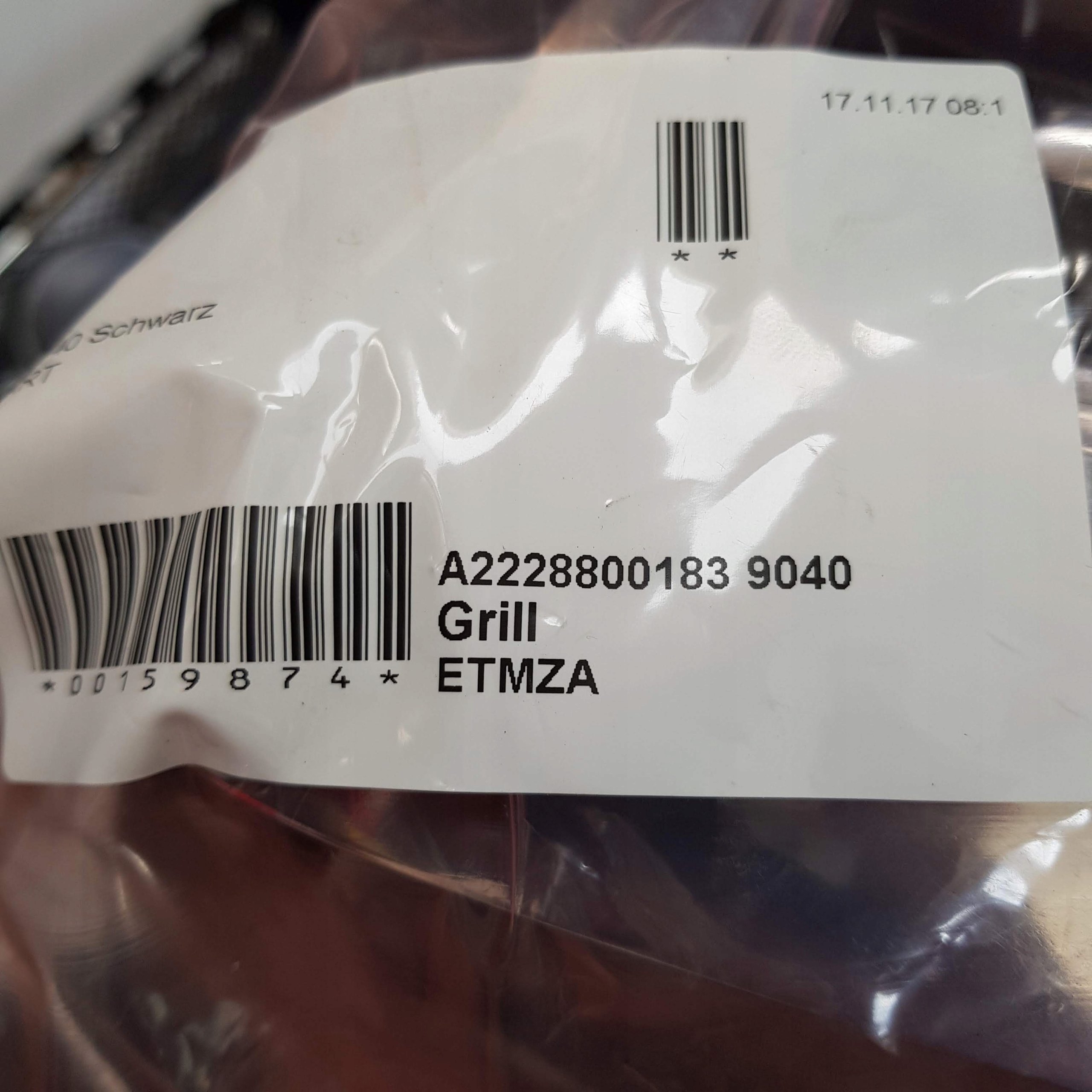 MERCEDES S KLASA W222 222 ATRAPA CHŁODNICY GRILL NOWY Kolor czarny