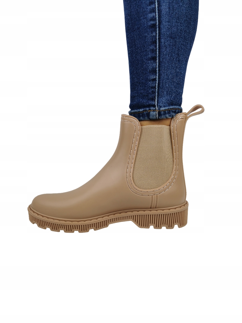 Kalosze gumowce lekkie wygodne krótkie Beżowe Marka inna