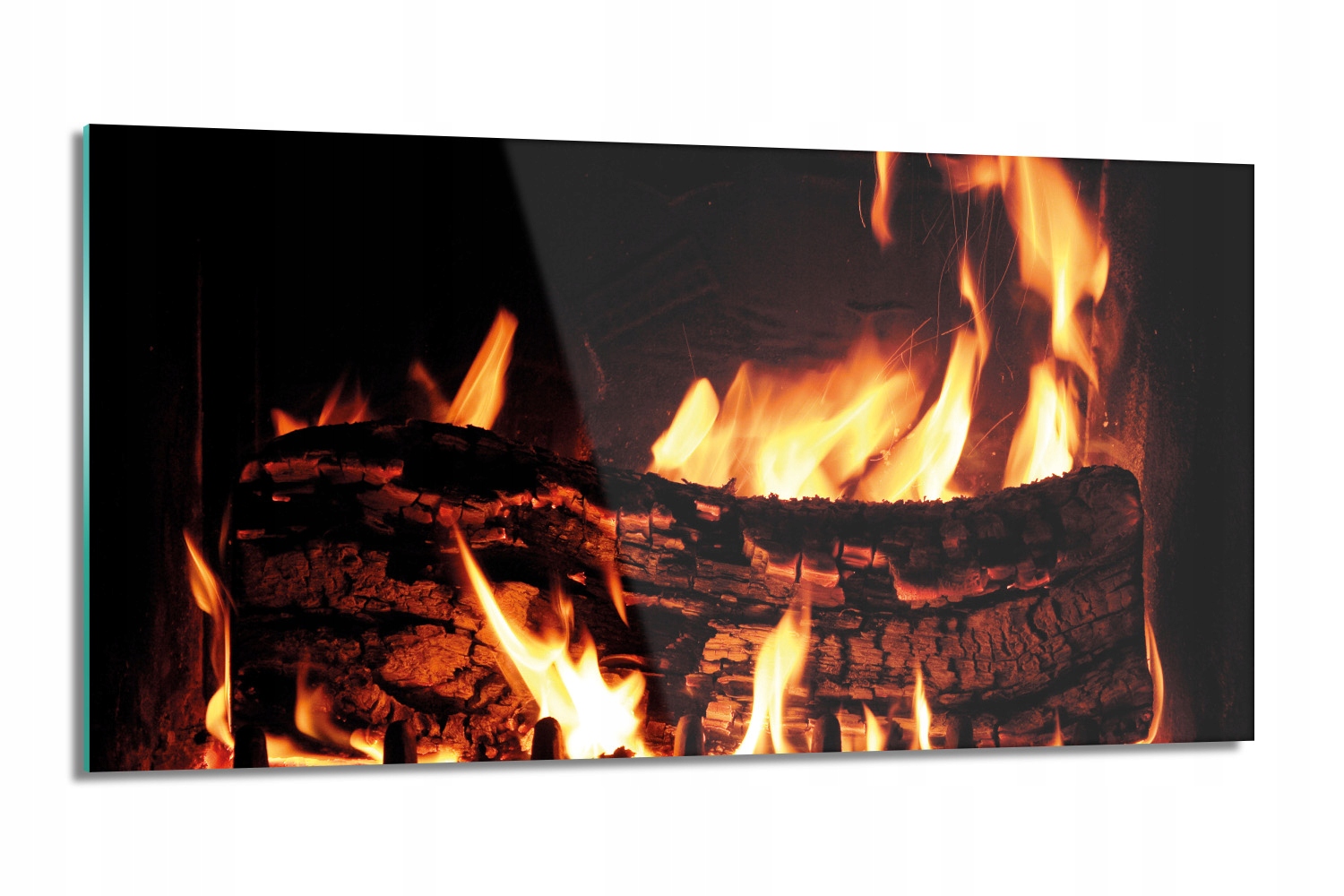 kuchynský panel na stenu Oheň drevo žiara 100x50