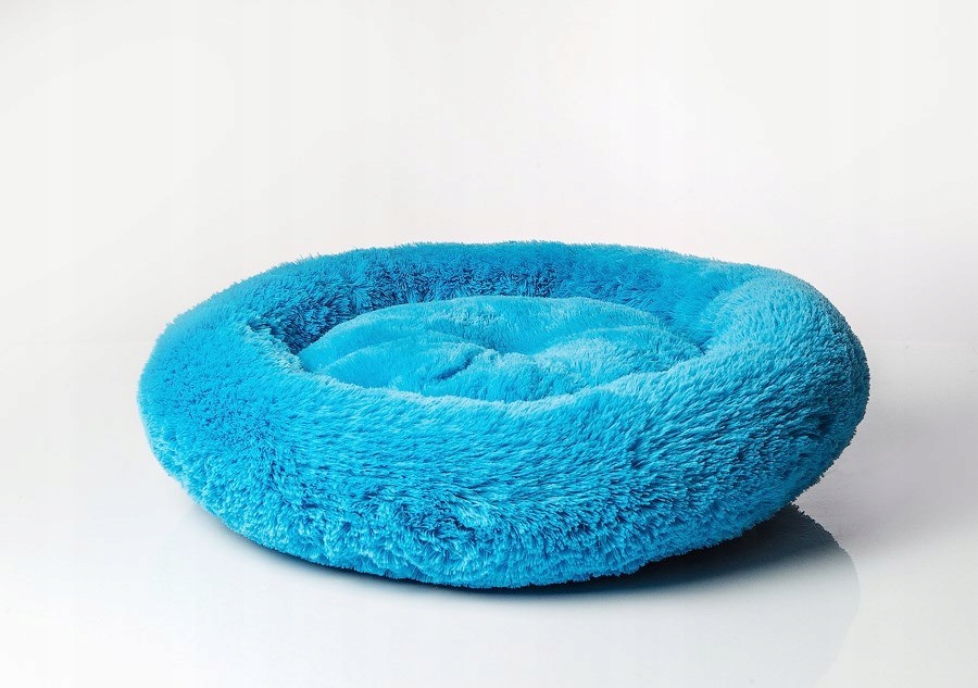 Levně Go Gift Shaggy modrý XL pelíšek pro zvířata 80 x 83 x 10 cm