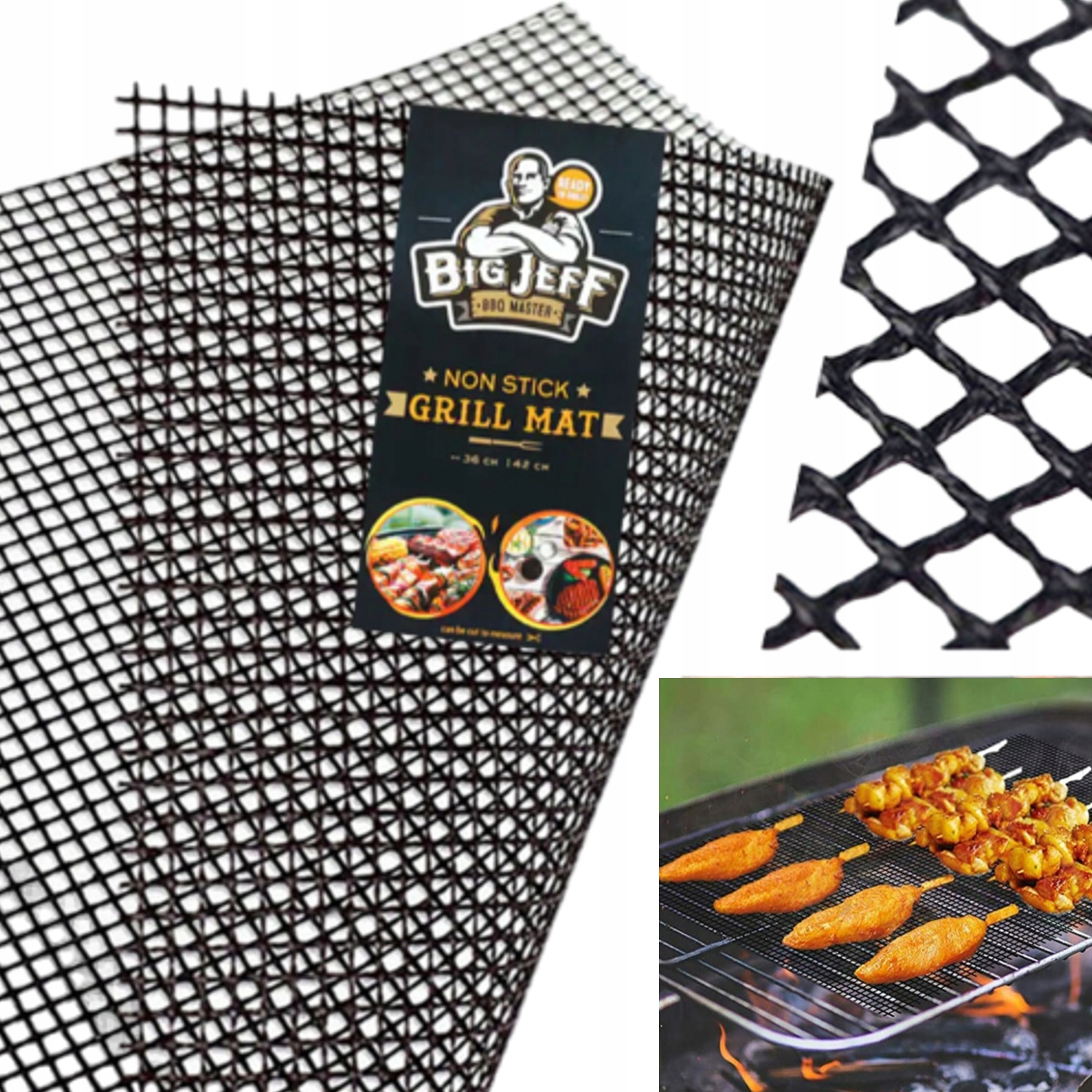 

Mata do grillowania siatka na grilla z powłoką