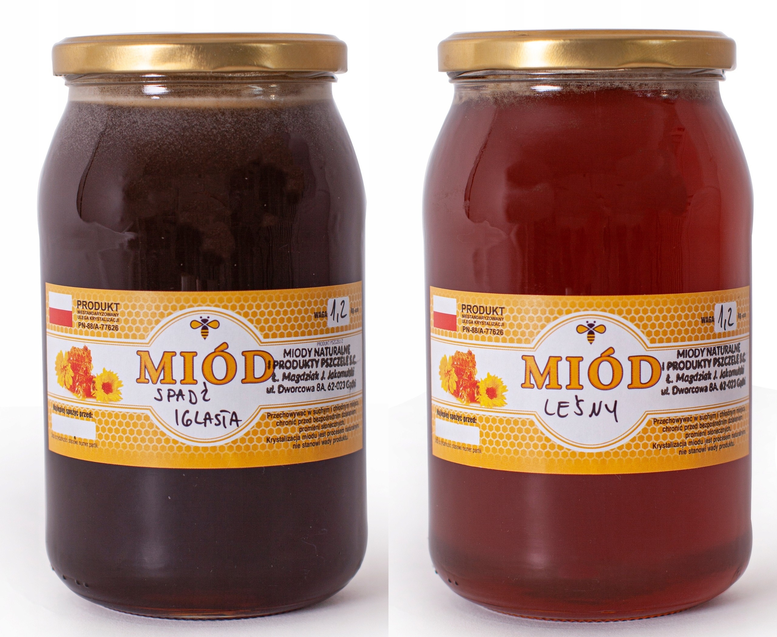 Levně Sada medů 2x 1200G Jehličnatý A Lesní med z Pradoliny Visly