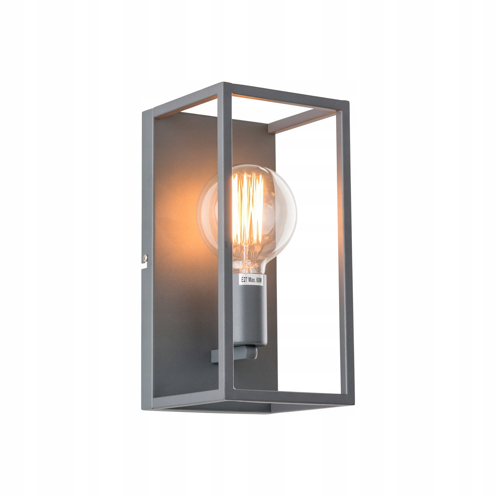 Nástěnné svítidlo Italux Sigalo Led šedé 1xE27, industriální, kov, IP20