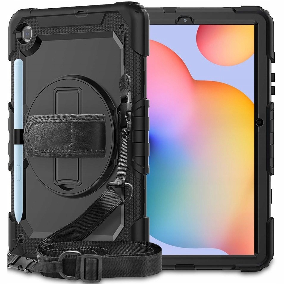 Pancerne Etui Do Samsung Galaxy Tab S6 Lite 2020/2022/2024 Z Paskiem Case