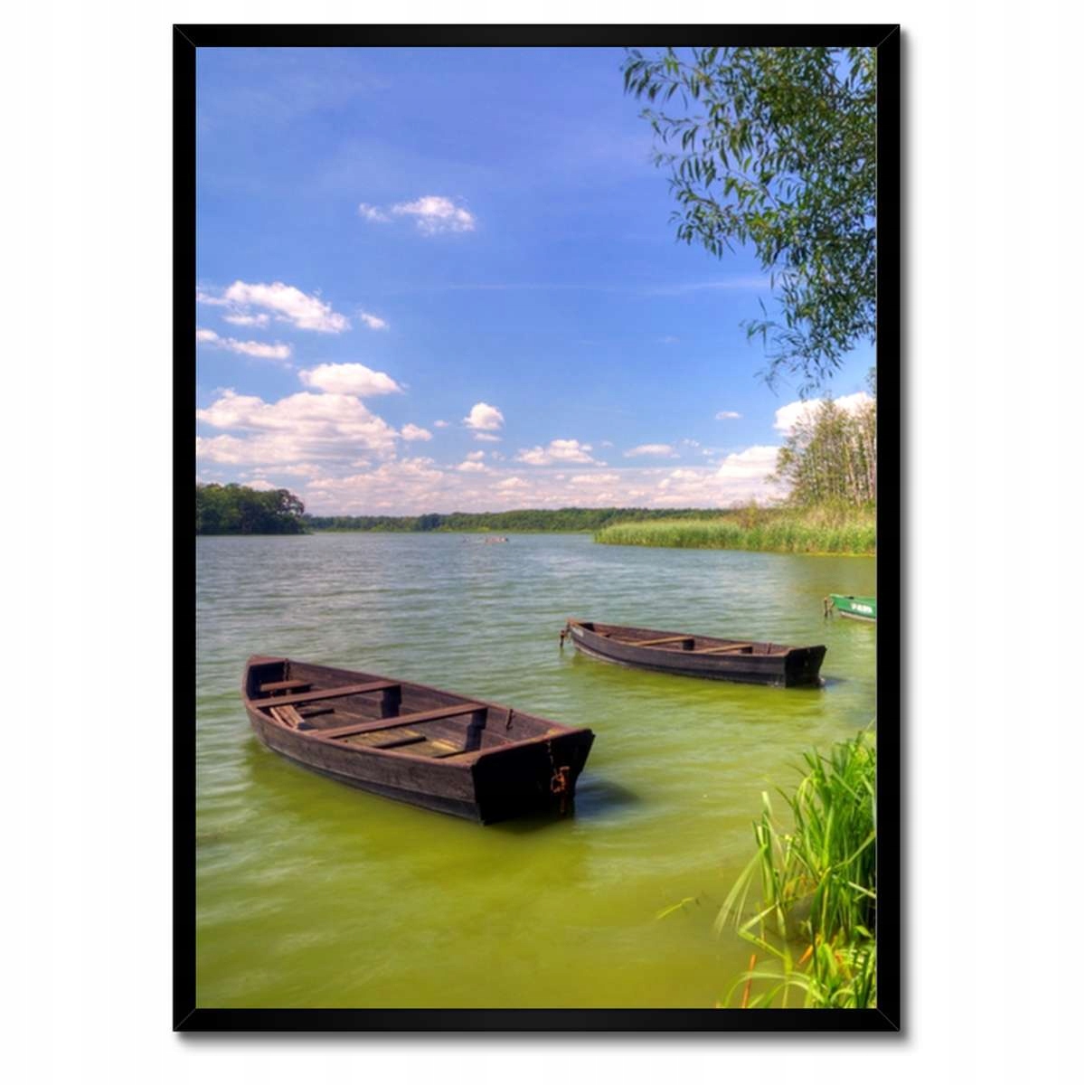 Plakáty v rámu 50x70 Rybářské lodě Jezero