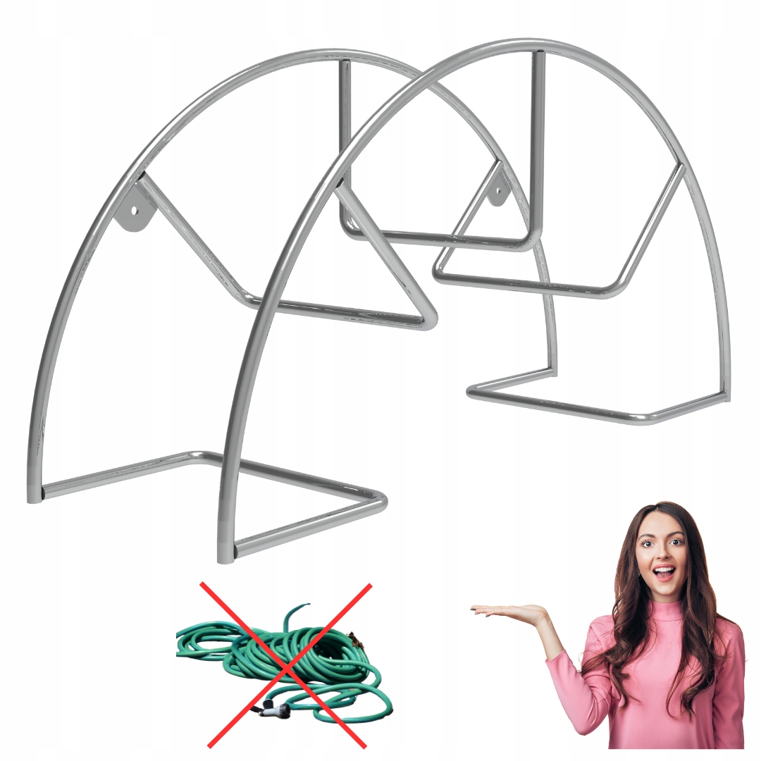 Wieszak na wąż metalowy Bardzo Mocny uchwyt na długi wąż ogrodniczy Vibora