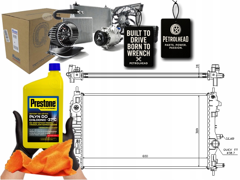 Chladič Motoru Chevrolet Cruze Orlando Opel Ast #Petrolhead Pro+ Kit5