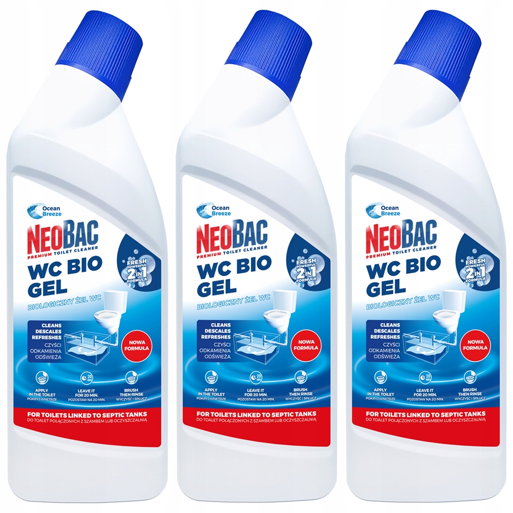 

NeoBac Wc Bio Żel Zestaw 2+1 Eko Szambo Bakterie