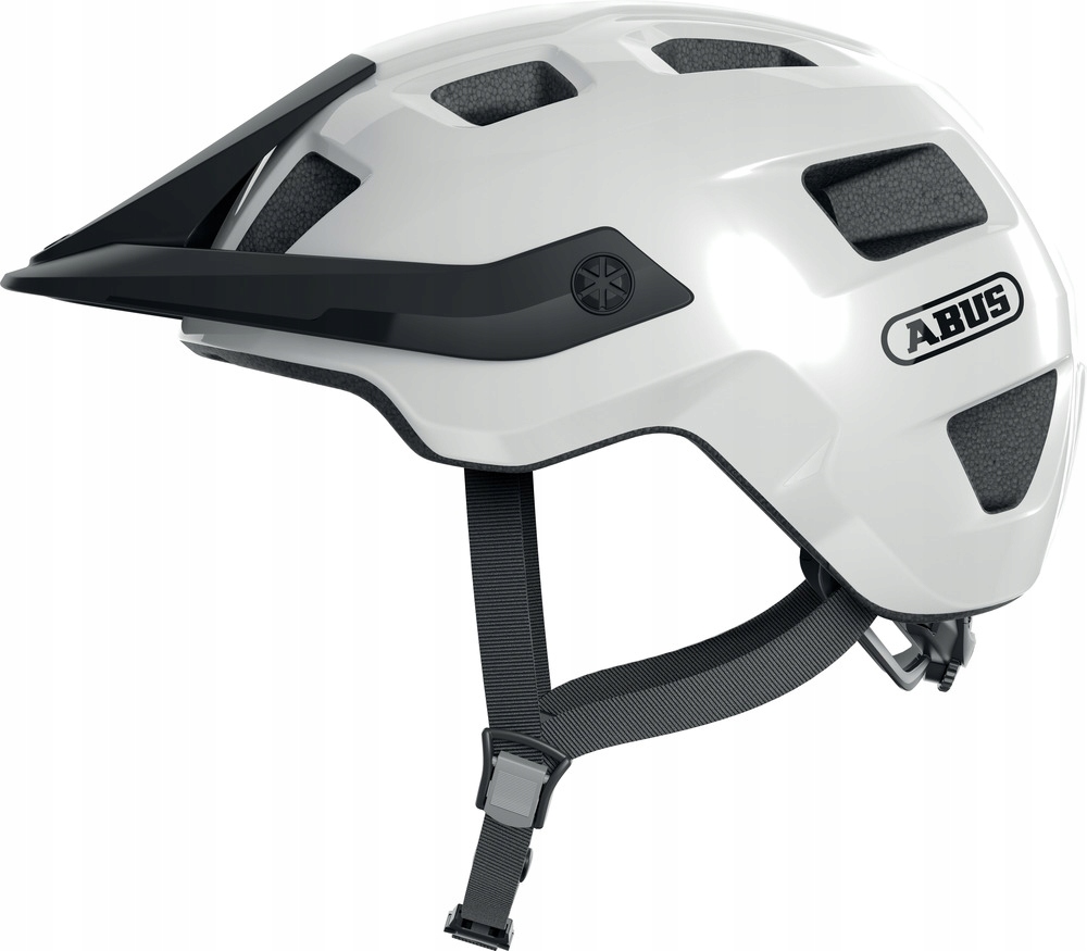 Kask rowerowy Abus MoTrip lśniący biały r. M
