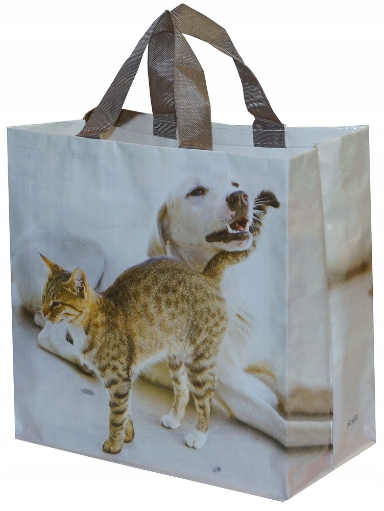

Torba Na Zakupy Animals Pies i Kot 35x20x35cm 24L