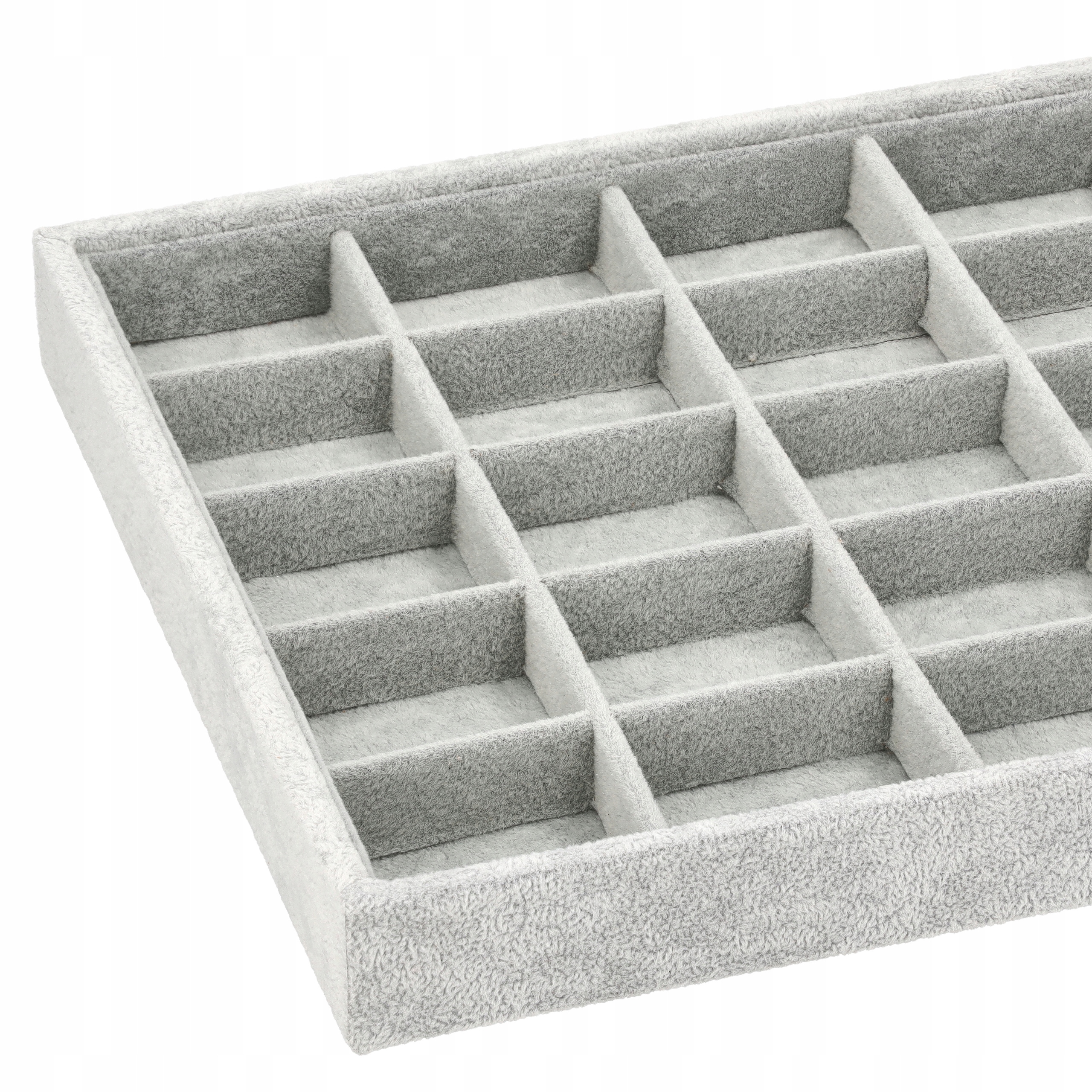 TACA EKSPOZYTOR NA PIERŚCIONKI KOLCZYKI BIŻUTERIĘ ETUI POJEMNIK PUDEŁKO Y9 Materiał inny