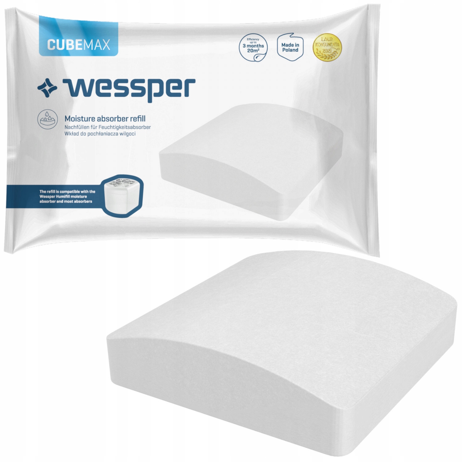 WESSPER TABLETKA 300g DO POCHŁANIACZ WILGOCI