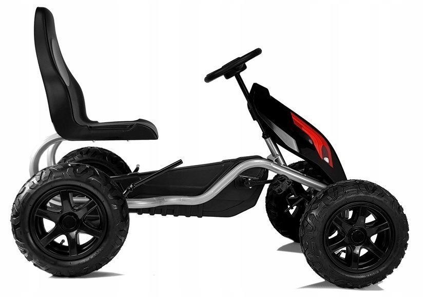 Gokart na Pedały B012 Pompowane Koła Czarny Kolor czarny