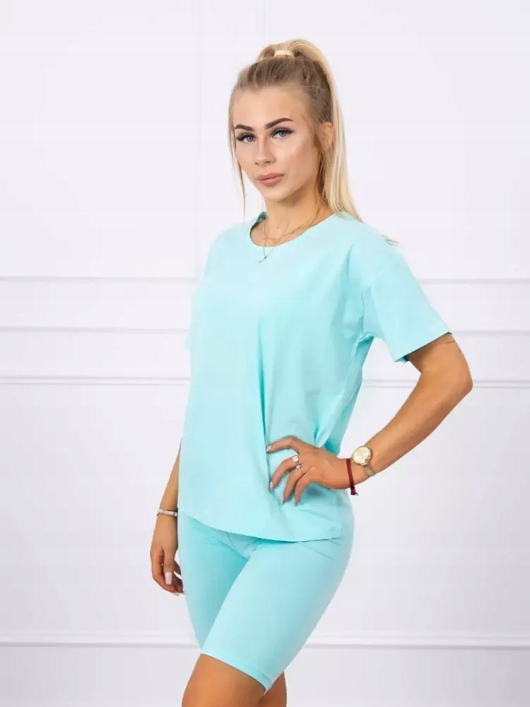 

Komplet top+legginsy miętowy