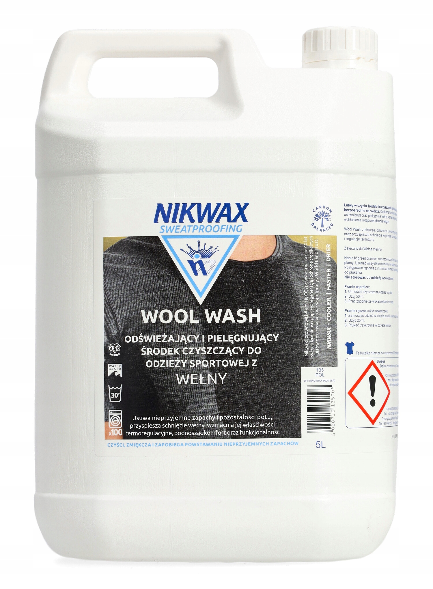 Płyn do prania Nikwax Wool Wash 5 L