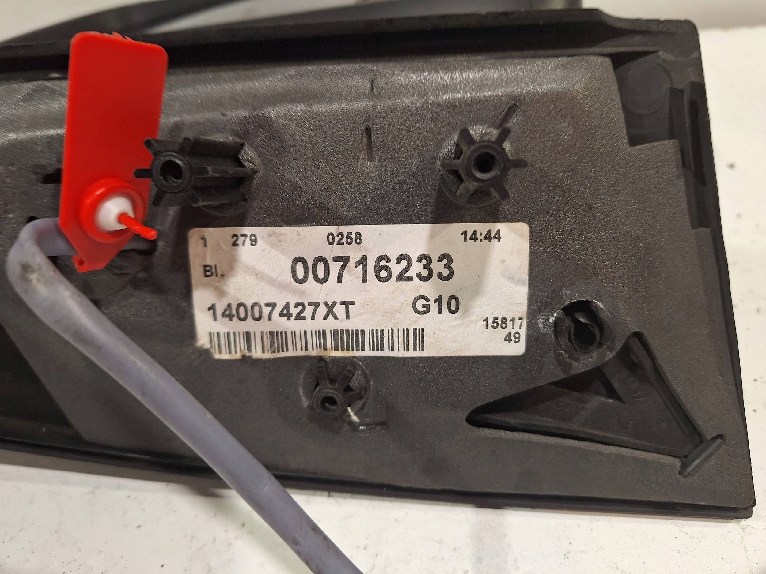 mirror exterior right 14007427XT CITROEN JUMPY EXPERT SCUDO 7 PIN 07