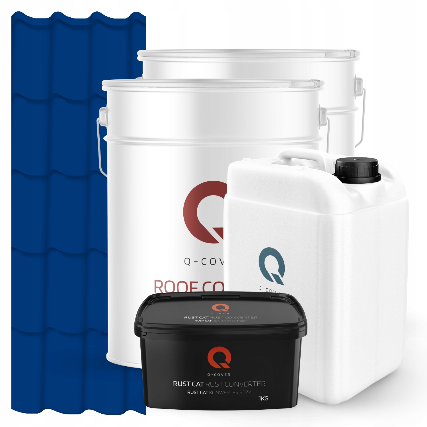 Farba Na Kovovú Strechu Set Modrá Ultramaryna Ral 5002 74 m2 Satén