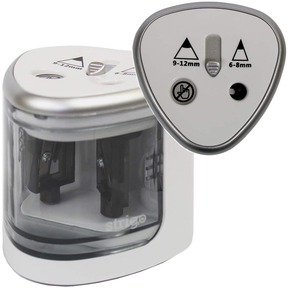 Temperówka elektryczna podwójna Strigo 6-8/9-12 mm