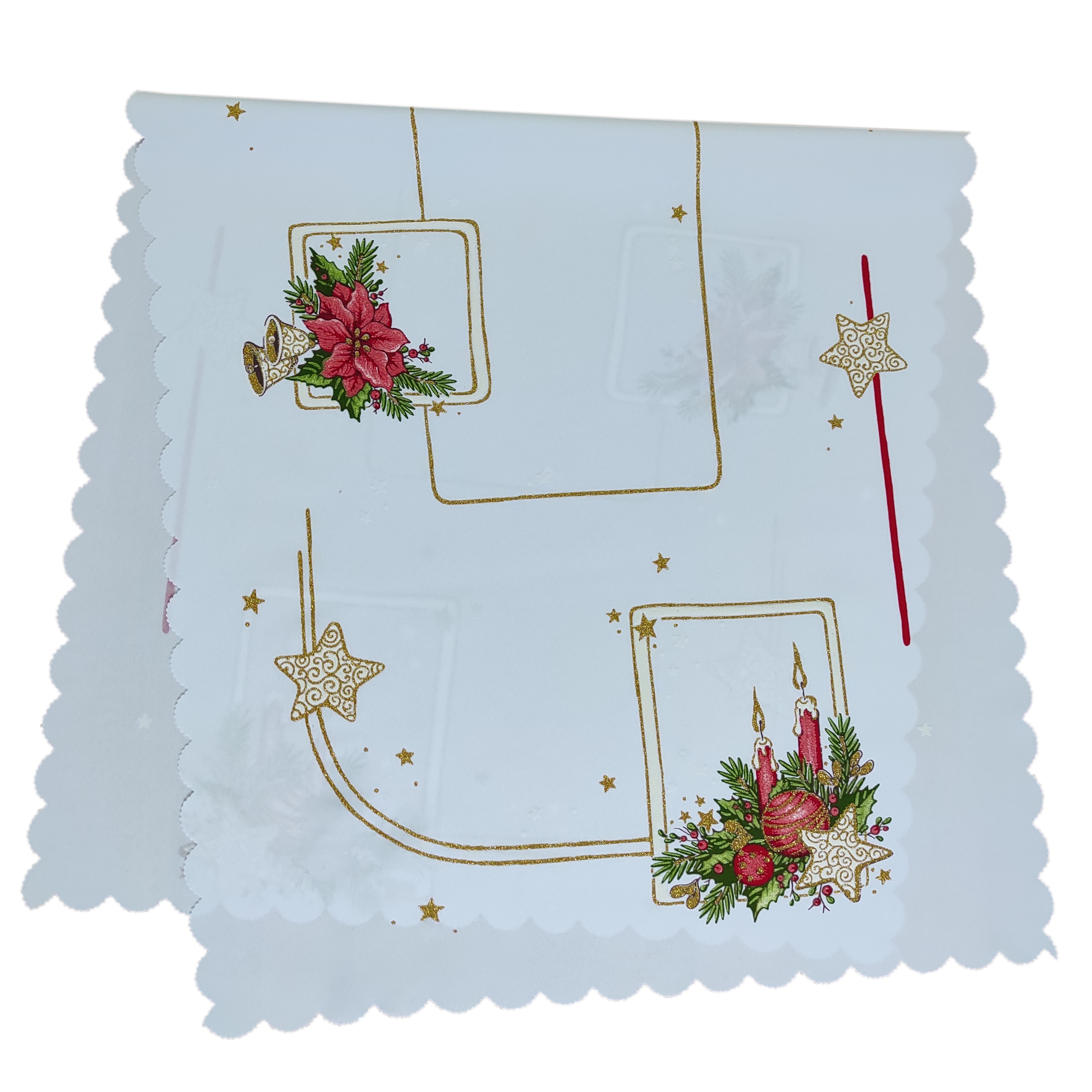 

Piękny Bieżnik 40 x 90 cm biało-czerwony