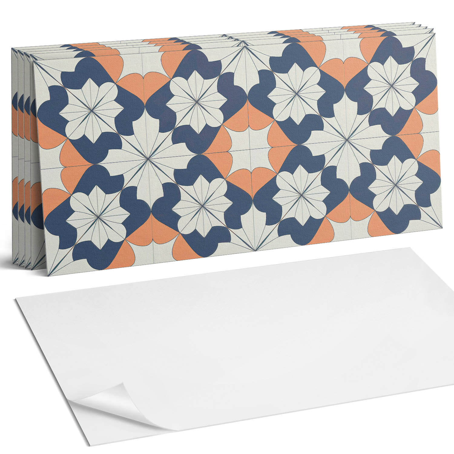 Pvc nástenné dlaždice Kvety v modernom geometrickom štýle 6 x 60 x 30 cm