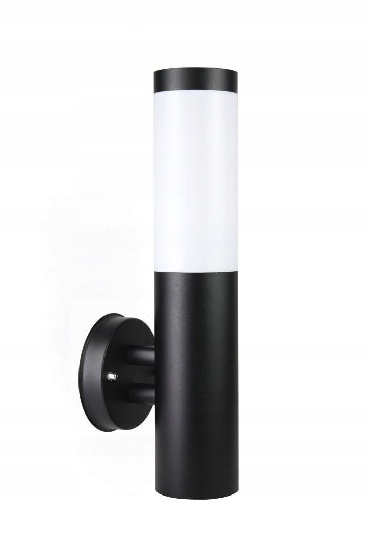 Venkovní nástěnné svítidlo s efektním designem a bílým stínidlem na terasu Inox E27